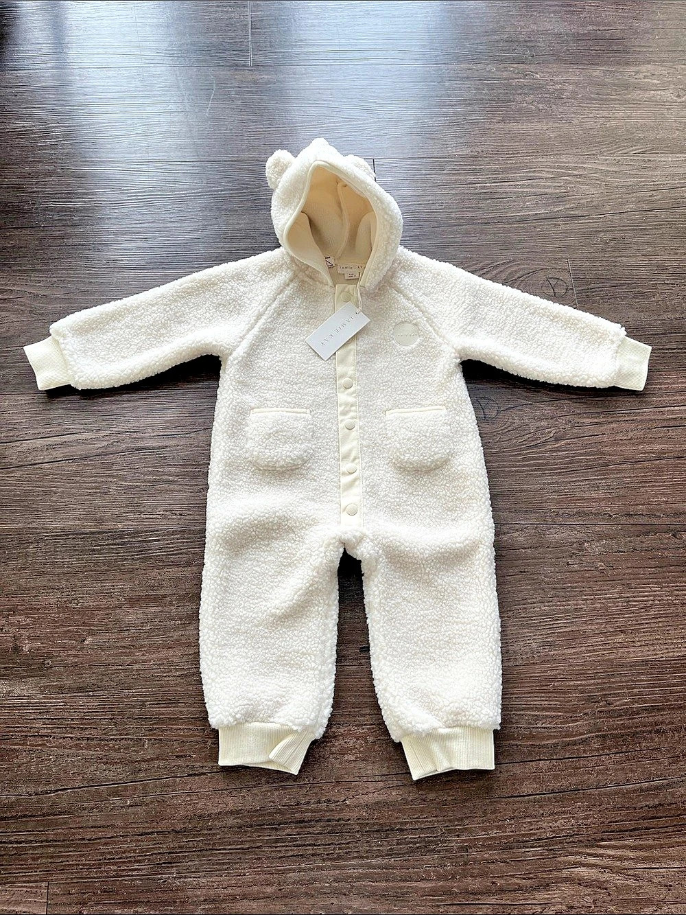 Jamie Kay Lenny Onepiece Hooded Fleece Footie Baby 1Y